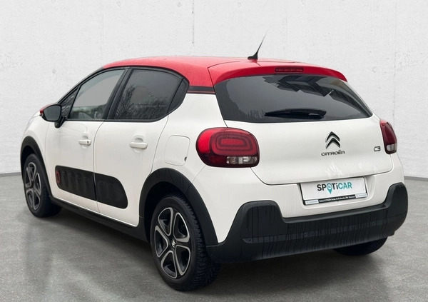 Citroen C3 cena 49900 przebieg: 38547, rok produkcji 2018 z Puszczykowo małe 326